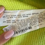 ZARA NWT  Ribbed Stretchy Lime Green Mini Tank Dress Photo 5