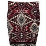 BCX Women's Junior's Skirt Size XS Extra Small Midi Colorful Burgundy Black Photo 2