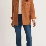 Marine layer NWT  Eden Sherpa Overshirt Cashew Size Large Cozy Warm Neutral Photo 0