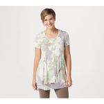 LOGO By Lori Goldstein Womens Bundle Lot (2) Floral Blouse & Camo Tank Top XS Photo 13