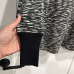 Ellen Tracy open front cardigan black and white woven cotton blend size M Photo 3