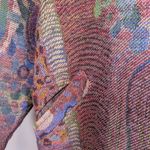 American Vintage 90s Vintage Tapestry Oversized Abstract Print Blazer Green Red Multicolor Large Photo 10