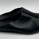 Vince NWOB  Black Leather Cayslip Flat Mules size 11M women slip on Photo 3