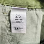 Mother The Shaker Prep Frayed Pants Fatigue Green & Red Size 25 Crop Photo 6