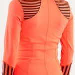Lululemon  Forme Classic Stripe Light Flare Inkwell Neon Orange Athletic Jacket 6 Photo 0