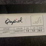 Qupid Snakeskin Print Pattern Heels. Black & white. Approx 4.5 in heel. (7.5). Photo 5