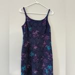 VTG 90s Y2K DBY Floral Dress Maxi Midi Dress Hippie Boho Blue Purple Size XS S Photo 3
