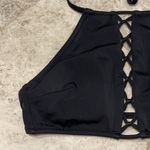 PINK - Victoria's Secret PINK Victoria’s Secret High Neck Cage Front Halter Crop Swim Top XS Photo 3