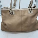 Coach ‎ 2012 Tan and Cream Penelope Pebbled Leather Bag Photo 14