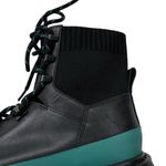 Marc Fisher Leather ML Izumi Combat Boot Real Sheepkin Fur Black Size 7 NWT Photo 8