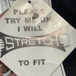 VTG Y2K Mirrors Black One Shoulder Rhinestone Starburst Stretch Top XL Made USA Photo 2