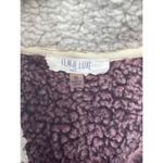 Peach Love Women's Purple Sherpa Pullover Size S Photo 1