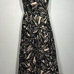 Gap  Floral Print Tie Back Long Dress Size 8 Photo 0