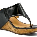 Adrienne Vittadini Nice patent leather slide in sandals 🖤NEW🌟 Photo 0