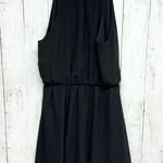 Monteau  Dress Size Small Mini Womens Fit & Flare Black Sleeveless High Neck Photo 3