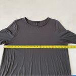 Eileen Fisher Organic Cotton Over the Knee Dress Dark Grey Size L Photo 4