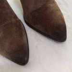 joe's jeans Brown Leather Suede Wrapped Distressed Pointy Toe High Heel Boots Photo 3