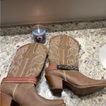 Durango  Women’s Brown Leather Embroidered Western Cowboy American Flag Boots New Photo 8