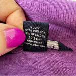 Lands' End Lands’ End Purple Pique Cotton Polo Shirt Dress sz 6-8 Small Preppy Tennis Prep Photo 4