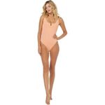 l*space L*‎ Float On Rib Peach One-Piece Classic Swimsuit New Photo 1
