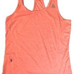 Reebok CrossFit Tank Top Racerback Zip Up Side Pocket Pink Orange Size Medium Photo 0