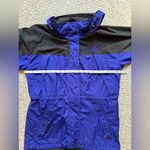 The North Face Blue and Black Hooded Windbreaker Jacket Women's Size Medium Photo 11