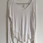 We The Free Free People  Thermal Long Sleeve Top Size Small white Cochineal Knit Photo 2