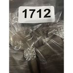 Eliza J Eliza‎ J Jewel Embellished Illusion Metallic Sheath Sleeveless Dress Taupe Sz 4 Photo 7