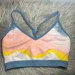Nike Dri-FIT INDY ARTIST FEMME Blue and White Sport Bra Size Medium Photo 3