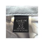 SheIn Half Blue Half White Distressed Ripped Jeans – Women’s Size XS Photo 5