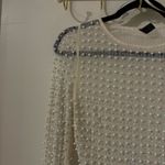 Windsor NWT  MESH PEARL RHINESTONED TOP Photo 4