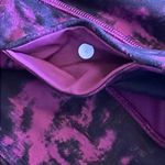 Lululemon  Purple Tie Dye Wunder Under Crop Leggings High Waist Loungewear Photo 3