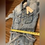 Alice + Olivia  etha chambray long sleeve jumpsuit in chambray denim 25 nwt Photo 14