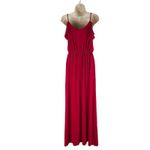 Rolla Coster Cold Shoulder Faux Wrap Maxi Dress Red Size S Photo 6