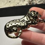 Danecraft Wild Cat Gold Tone & Black Brooch Pin Photo 2