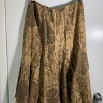 Ralph Lauren Lauren , brown, linen, floral, midi skirt. 12 Photo 0