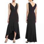 Karl Lagerfeld Pearl Crepe Sleeveless High Low Midi Maxi Gown Dress Pink 0 XS Photo 1