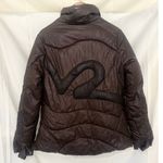 Rocawear  2000s Women's Brown Roc Out Puffer Jacket Y2K Full Zip Small Photo 3