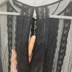ZARA  Black Embroidered Lace Top XS Photo 5