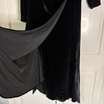 Olivia Von Halle x Disney Maleficent Shillingford Velvet Wrap Maxi Dress Size S‎ Black Photo 11