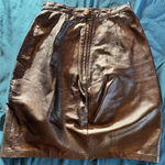 wilson's leather Vintage  Skirt Womens Sz 4 Black Mini High Rise Photo 0