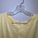 Reserved Lemon Yellow Cotton T Shirt Dress Oversized Mini Knee Length Casual Photo 2