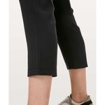 Lululemon  Sz 6 On The Fly Straight Leg Crop Pants 23" Pockets Black W6AVMS Woven Photo 1
