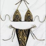 Boutique Earthy, Boho Abstract, Bikini Set Photo 2