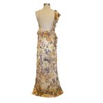 Luxxel Becca Frill Maxi Floral Dress In Butter Yellow & Gold LD10761 Photo 8