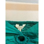 Sim & Sam  Women's Green Puff Sleeve Smocked Square Neck Crop Top - Size L Photo 2