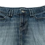 Old Navy Vintage 2000s Ultra Low Rise Denim Micro Mini Skirt Y2K Grunge Size 6 Photo 2