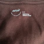 Aerie  Brown Fitted Ribbed Tank Top Photo 2