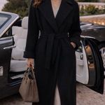 Ralph Lauren  LRL Camel Hair Robe Style Wrap Coat Women’s 4 Black Old Money *Read Photo 0