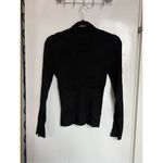 Lush Clothing Lush Black Sweater With Criss Cross Neck Woman’s Size Large Photo 5